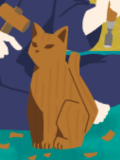 木彫りの猫・トラ